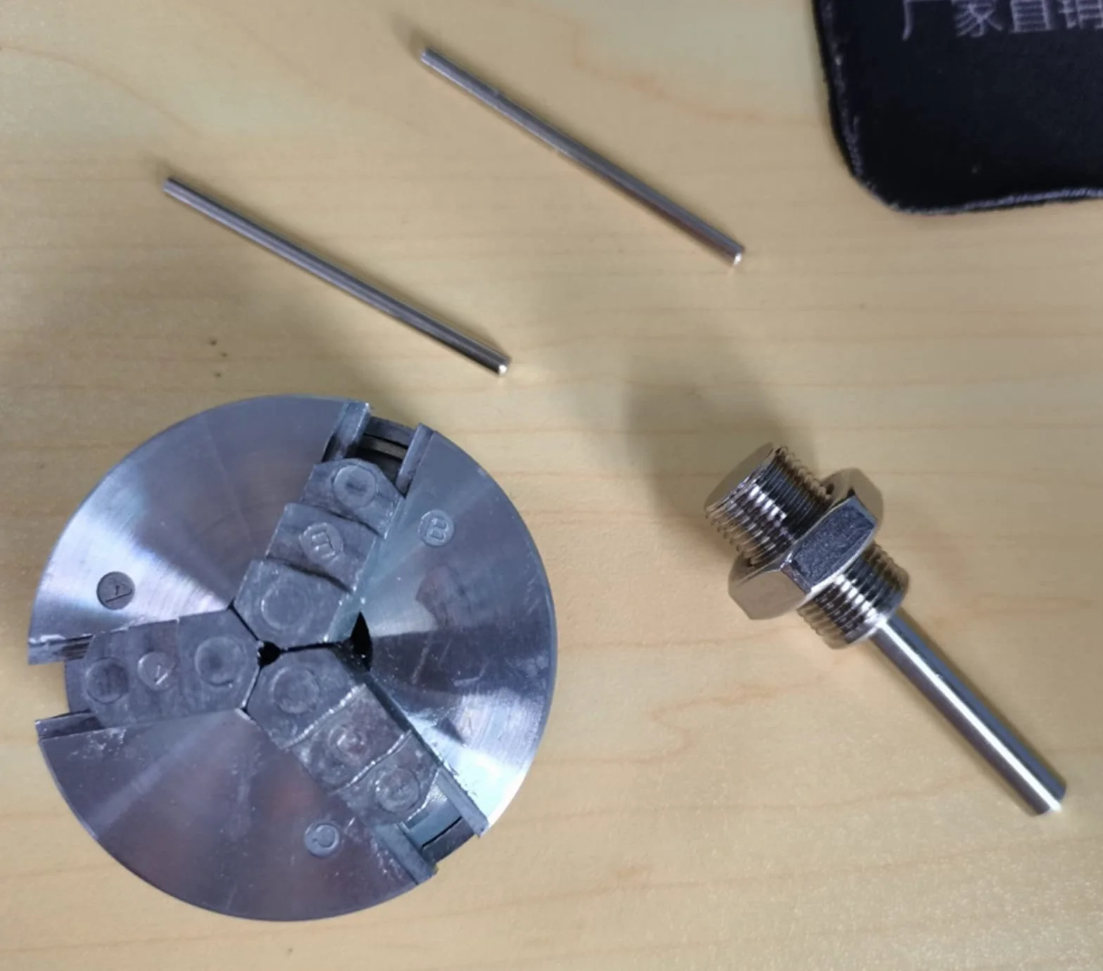 Uchwyt tokarski, Prosto Shank 5mmmm14 Adapter M12 * 1 Łącznik Rod Connector Tuleja do drewna Chuck Tokarka Bench Mill(Chuck connecting rod)