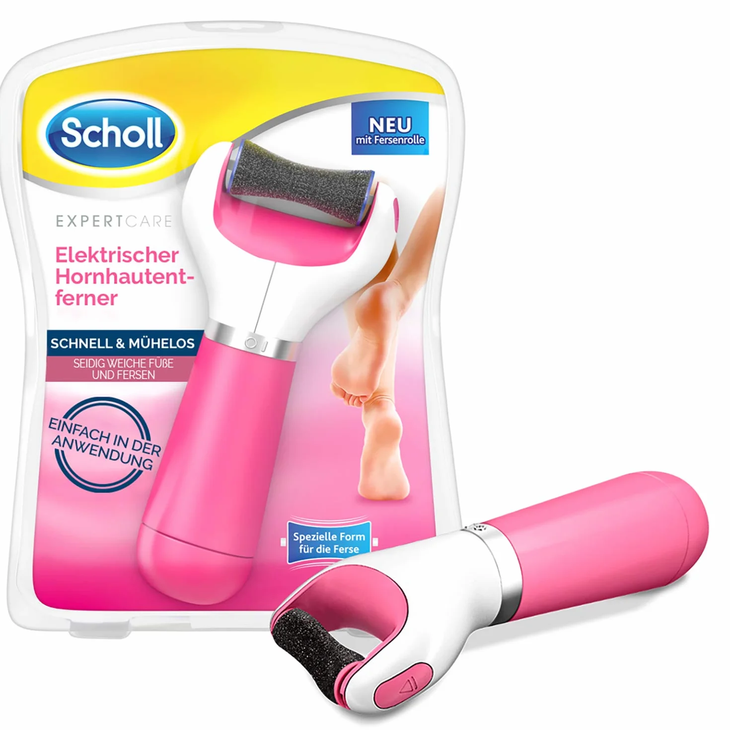 Scholl Velvet Smooth Pilnik Elektryczny Do Stóp 90 Min Różowy