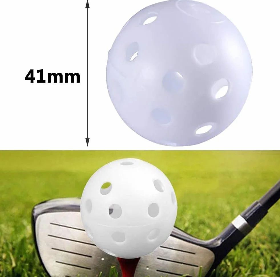 ProLeo Piłki golfowe do ćwiczeń i ćwiczeń, 24 sztuki, do jazdy samochodem, treningu swingowego, wewnątrz lub na zewnątrz