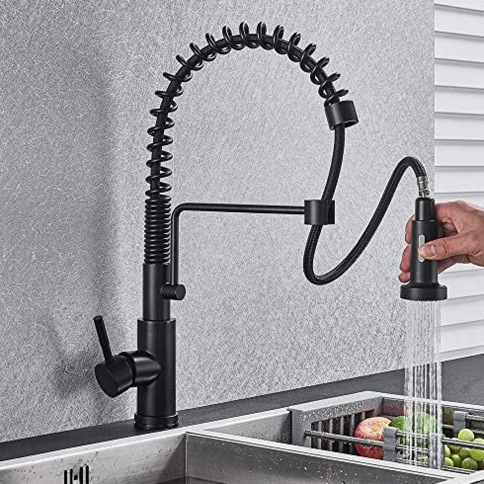 Pull Down Se Nsor bateria kuchenna Sensitive Smart Touch Control kran matowy czarny mikser do kuchni z czujnikiem dotykowym bateria kuchenna z kranu interesting