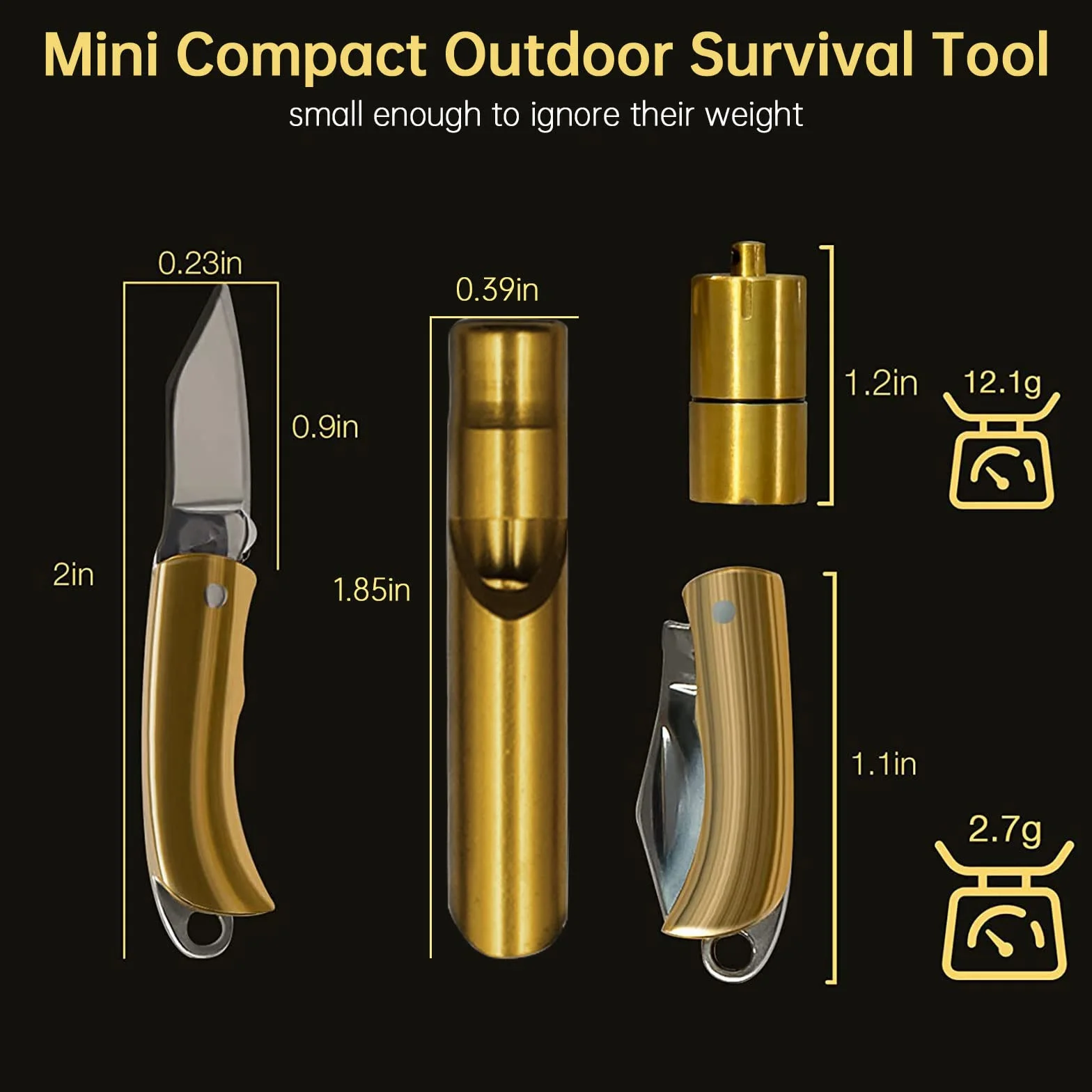 Zestaw narzędzi survivalowych! Mini brzytwa, mini lampa naftowa, narzędzia kempingowe i turystyczne, odpowiednie do aktywności na świeżym powietrzu.