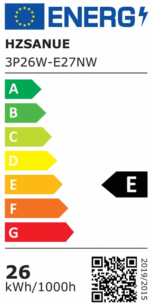 E27 Żarówki LED Kukurydziane 26W 4000K Neutralny Biały 2900 lm Odpowiednik 200W Opakowanie 3 szt