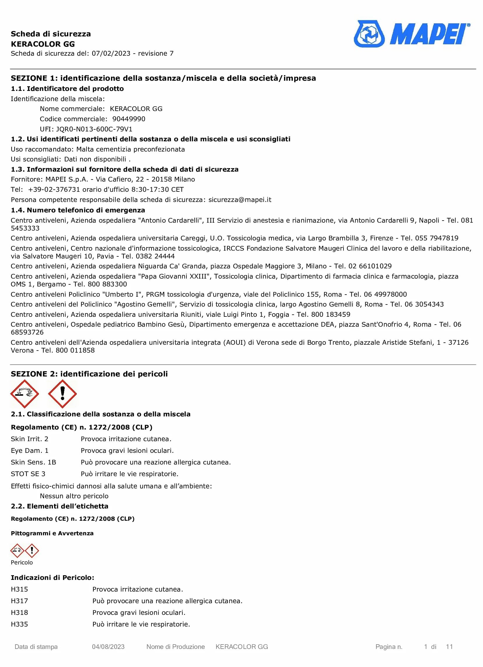 Keracolor MAPEI 110 GG Manhattan 2000 (jasnoszary) opakowanie 5 sztuk zaprawy cementowej o wysokiej wydajności do fugowania 4 do 15 mm