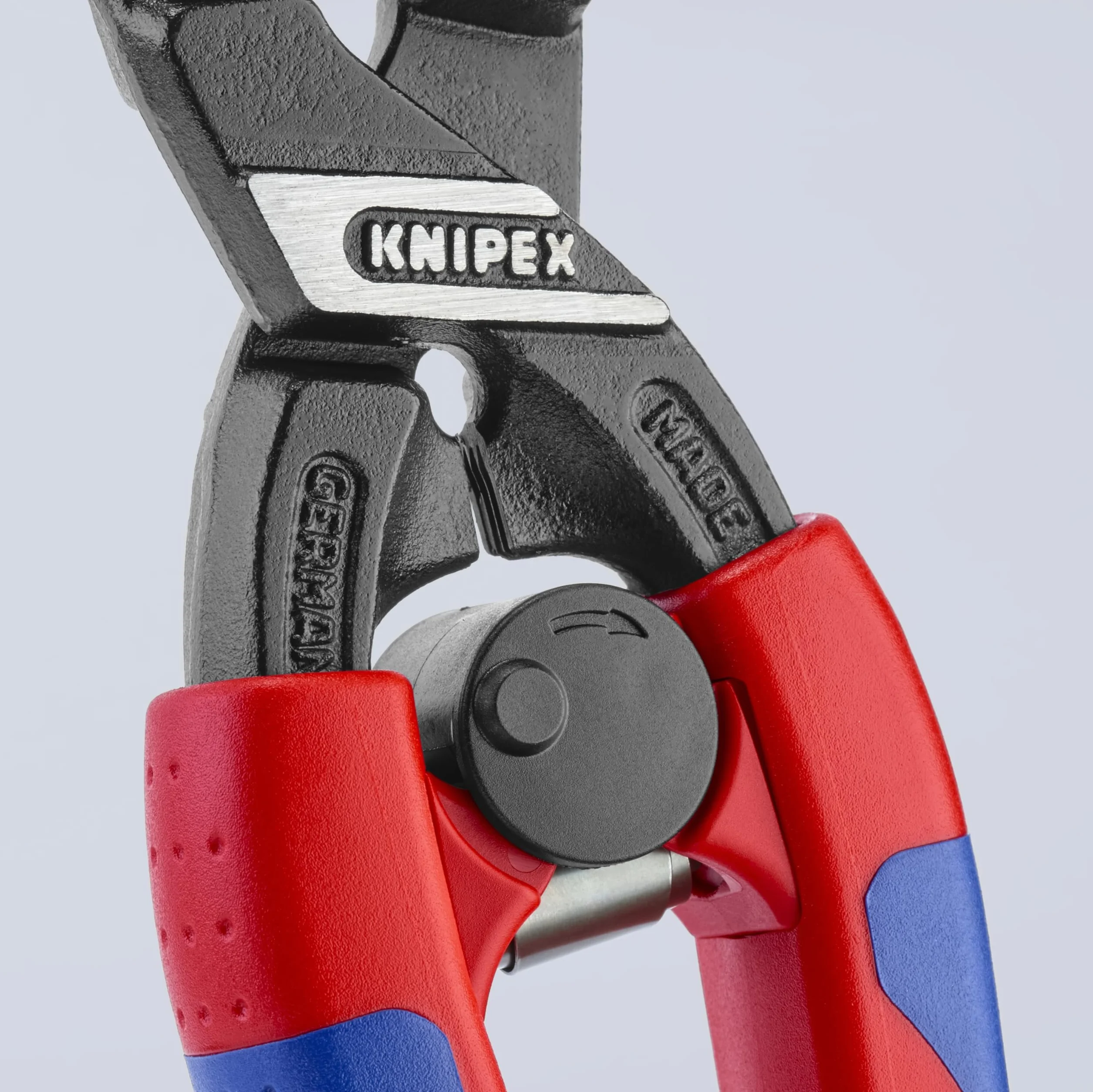 KNIPEX CoBolt Kompaktowe szczypce tnące przegubowe z wąskimi, wielokomponentowymi nasadkami 200 mm, 71 12 200