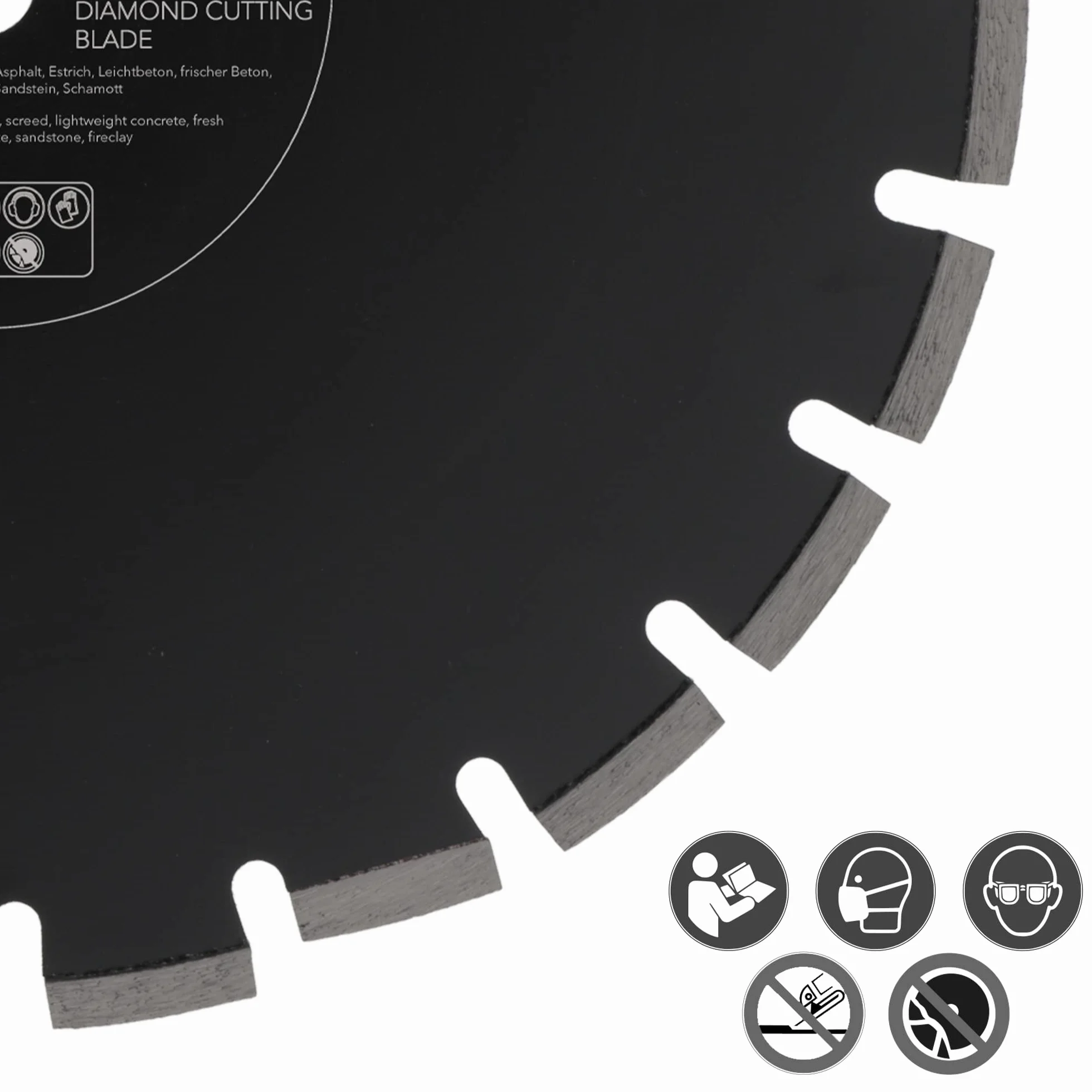 PRODIAMANT Tarcza diamentowa 400 mm x 20 mm ścierna do dróg, asfaltu, jastrychu, lekkiego betonu, świeżego betonu, piaskowca i szamotu