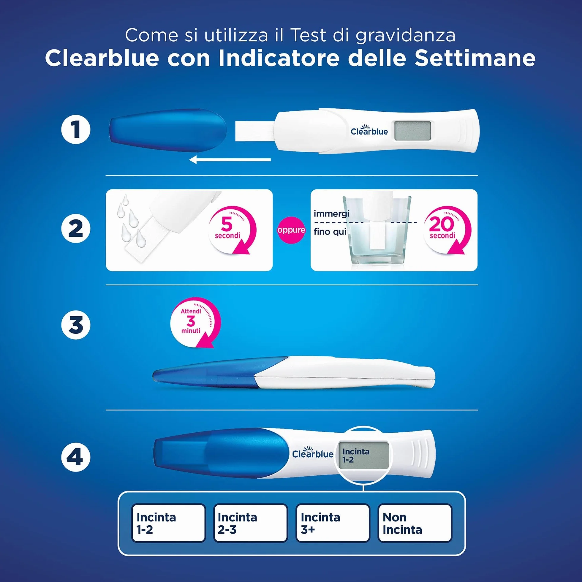 Clearblue 45147:102818 Test Ciążowy, 2 Sztuki