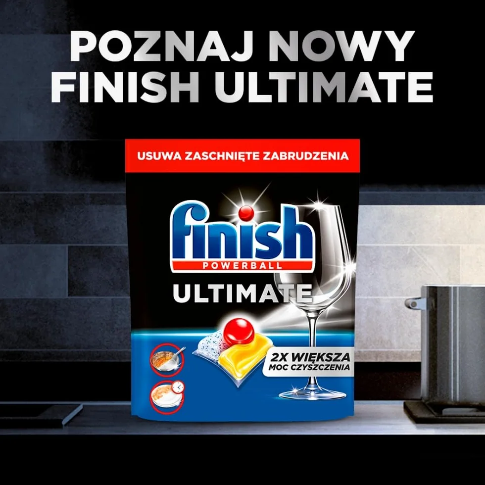 Kapsułki do zmywarki FINISH Ultimate All in 1 Caps Lemon 100szt