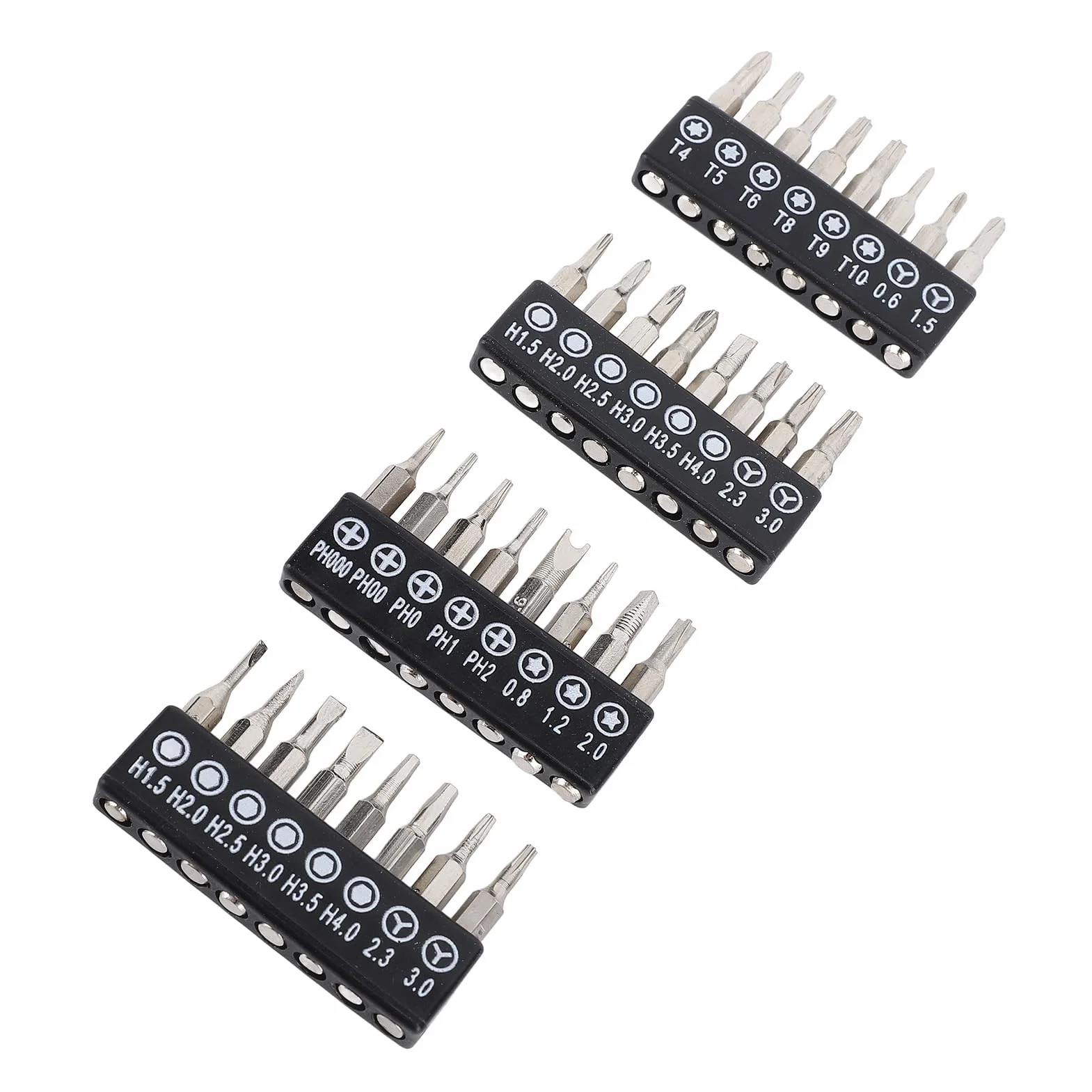 Elektryczny Mini Śrubokręt 32 w 1, Światło 3 Tryby, Metalowy do Naprawy Telefonu