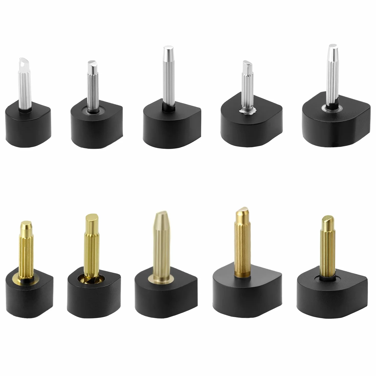 QWORK® 20 par Zamienne końcówki na wysokim obcasie w kształcie litery U 8 9 10 11 12mm