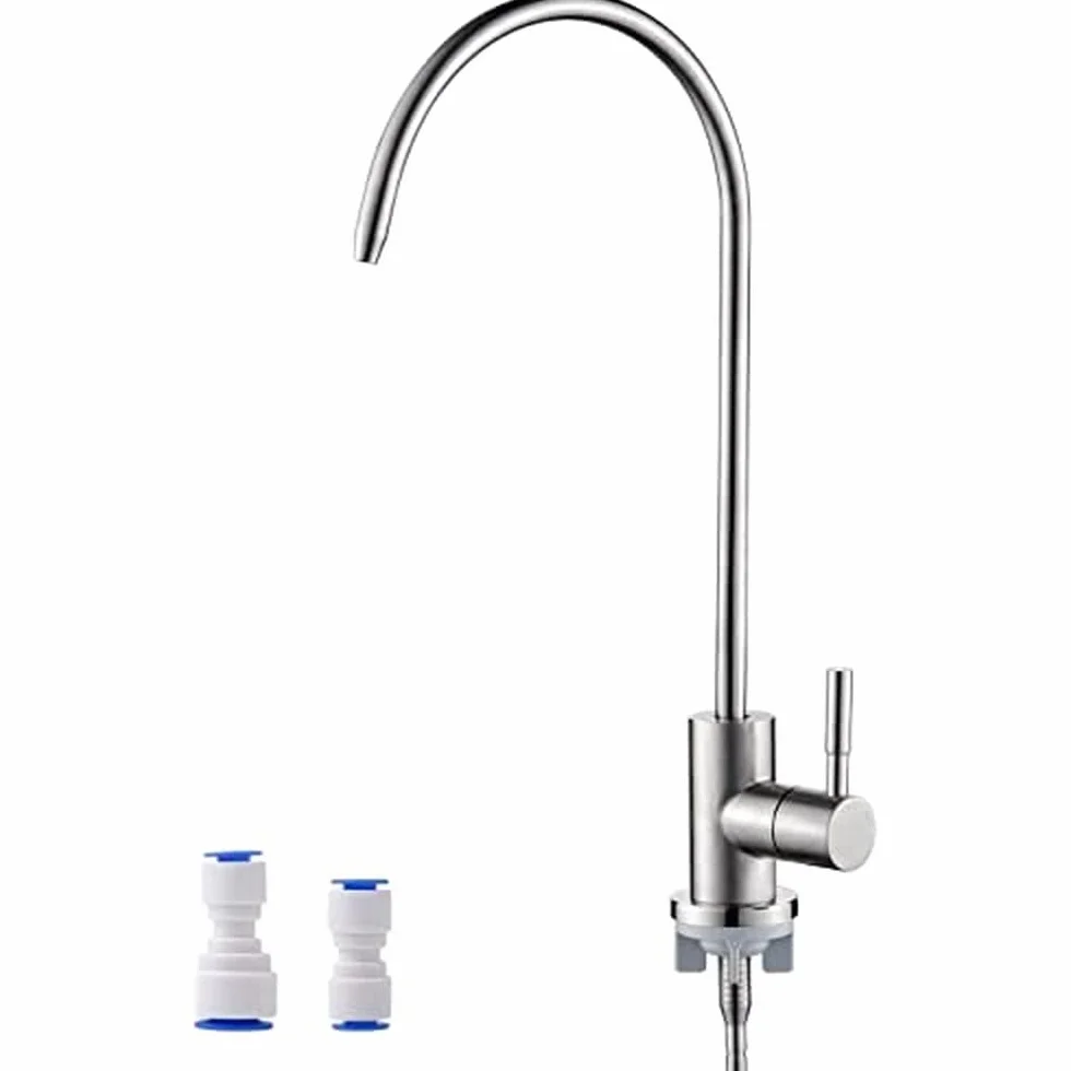 Ibergrif M22301A Mikser zlewozmywakowy, Kuchnia dotknij do stali nierdzewnej, obrotowa 360 °, odwrócona osmoza Kran z 4 Dotknij Adapter