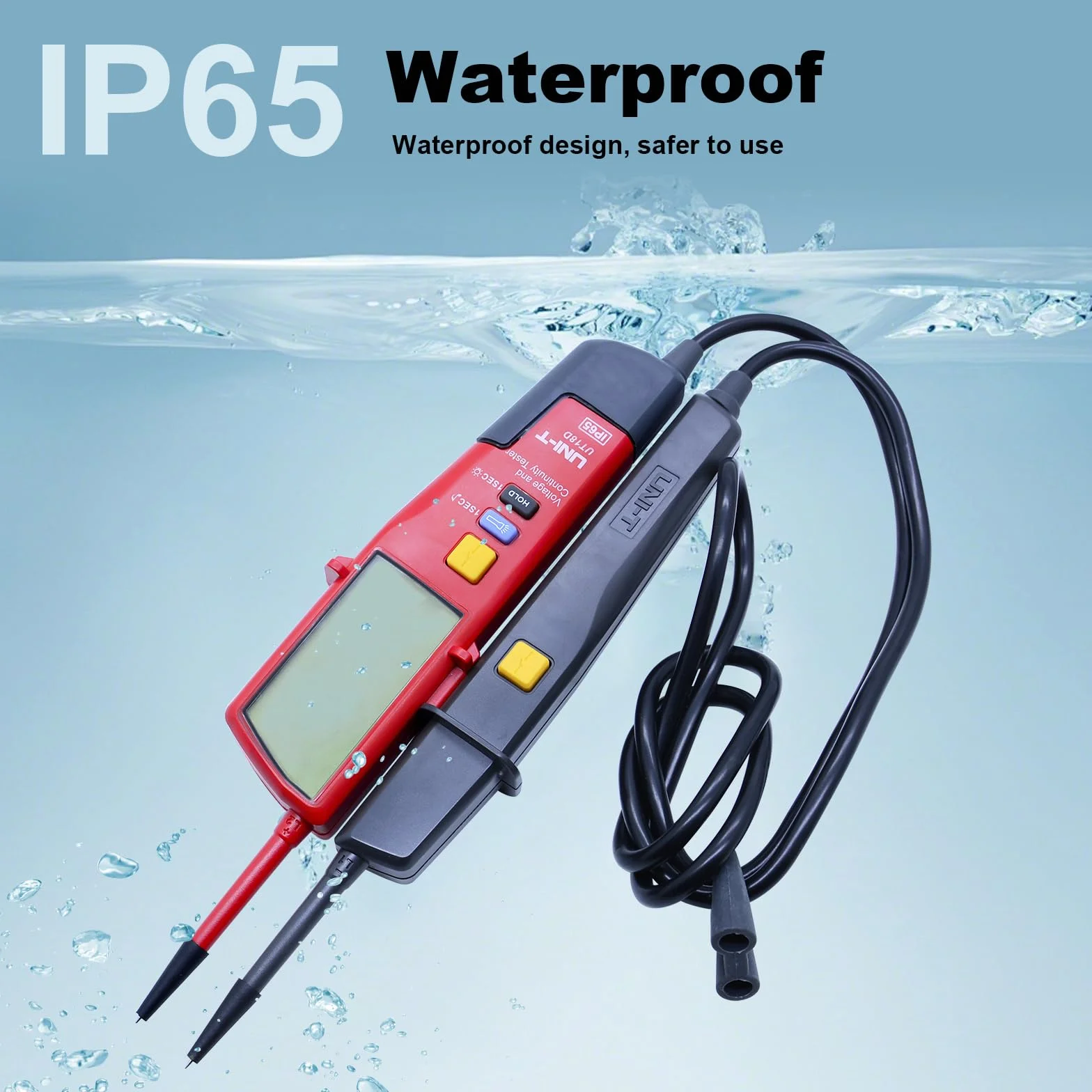 UNI-T UT18D Voltage And Continuity Tester Auto Range Volt Detectors Pen Date Hold/LED/LCD Display Digital Multimeter