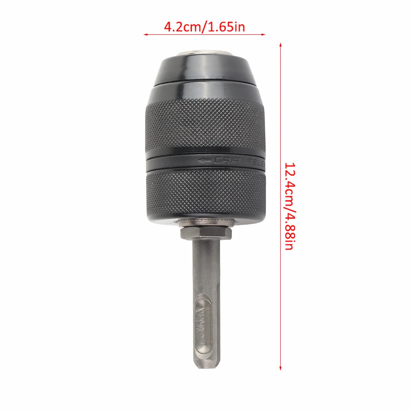 Adapter uchwytu wiertarkowego SDS, Hilitand bezkluczykowy uchwyt do tokarki i wiertarki, bezkluczykowy adapter uchwytu wiertarkowego, 2mm-13mm mocny konwerter narzędziowy z adapterem trzpieniowym SDS