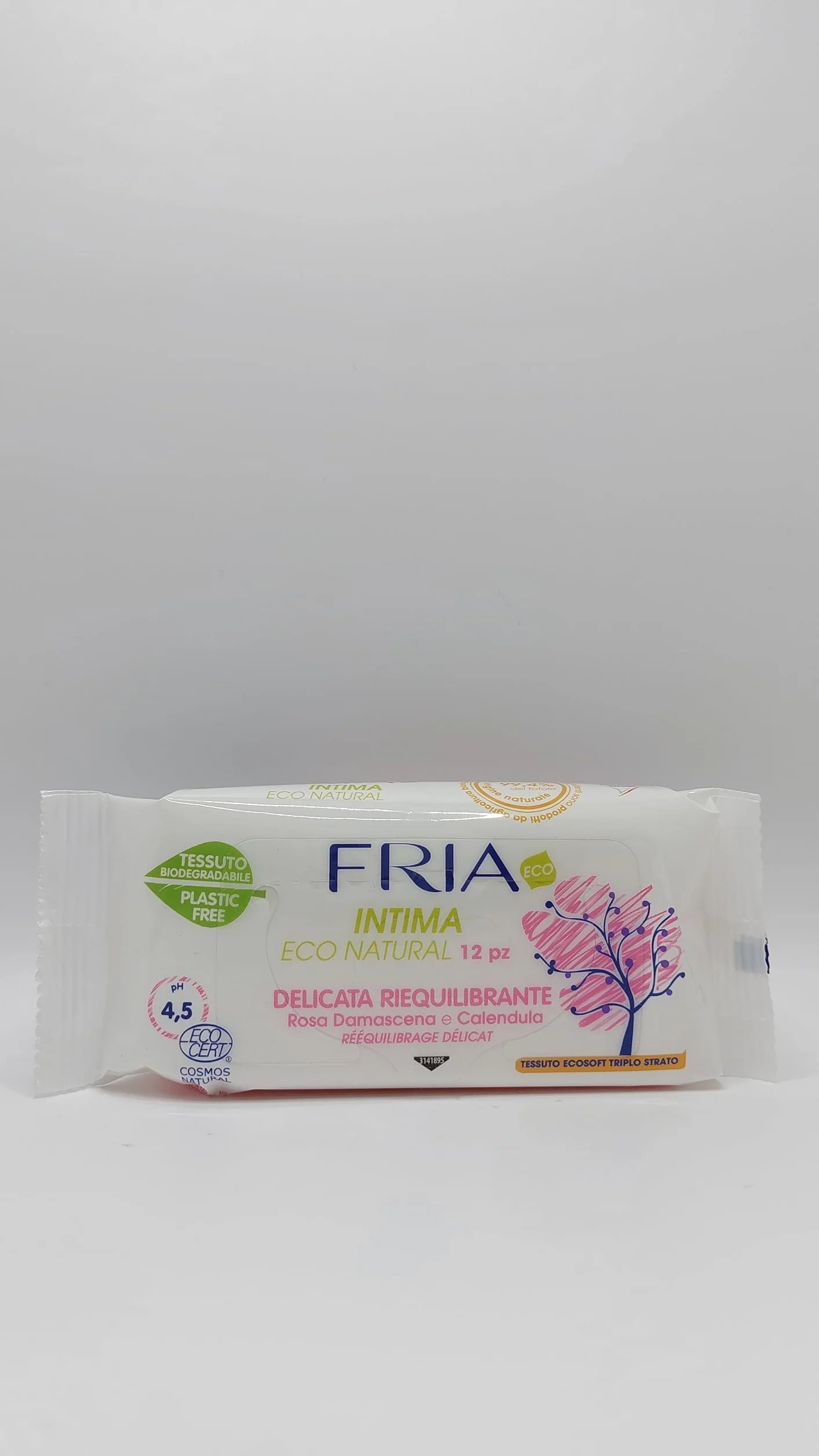 FRIA Chusteczki Intime Eco Natural Delicate 12 jednostek