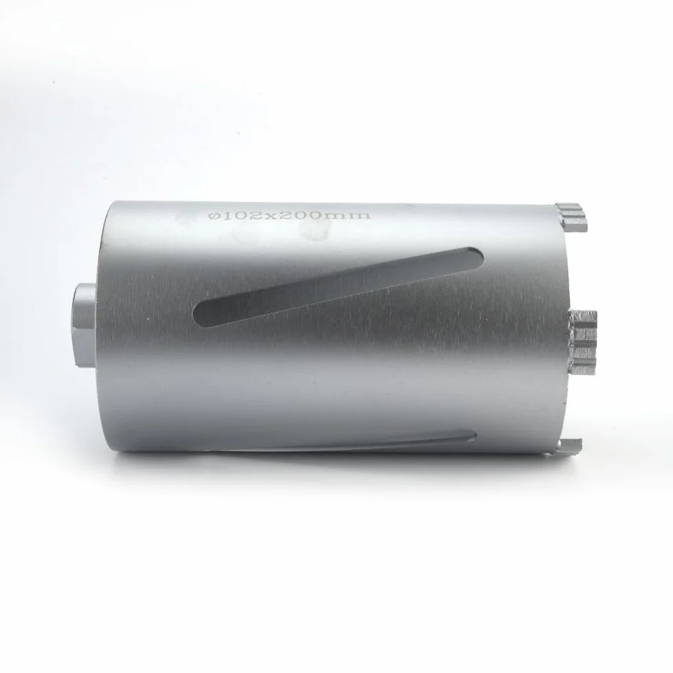 SDS PLUS diamentowa koronka wiertnicza DM 32-150 mm L 200 mm koronka wiertnicza rdzeniowa M22 z gwintem szpiczastym do młotowiertarki (DM 82 mm L 200 mm)