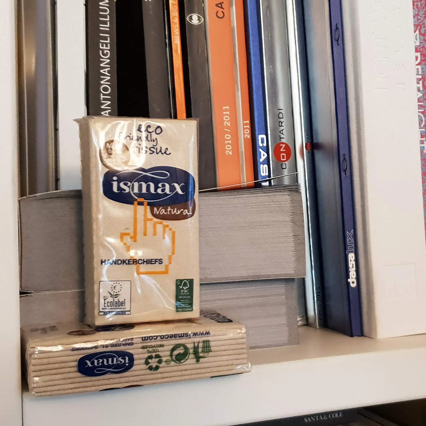 Uniwersalne chusteczki Pack 250 sztuk ekologicznego recyklingu - 3 warstwy Ekologiczne EXTRA XXL - NIE irytujące - Pudełko 25 sztuk 10 x 10 chusteczek