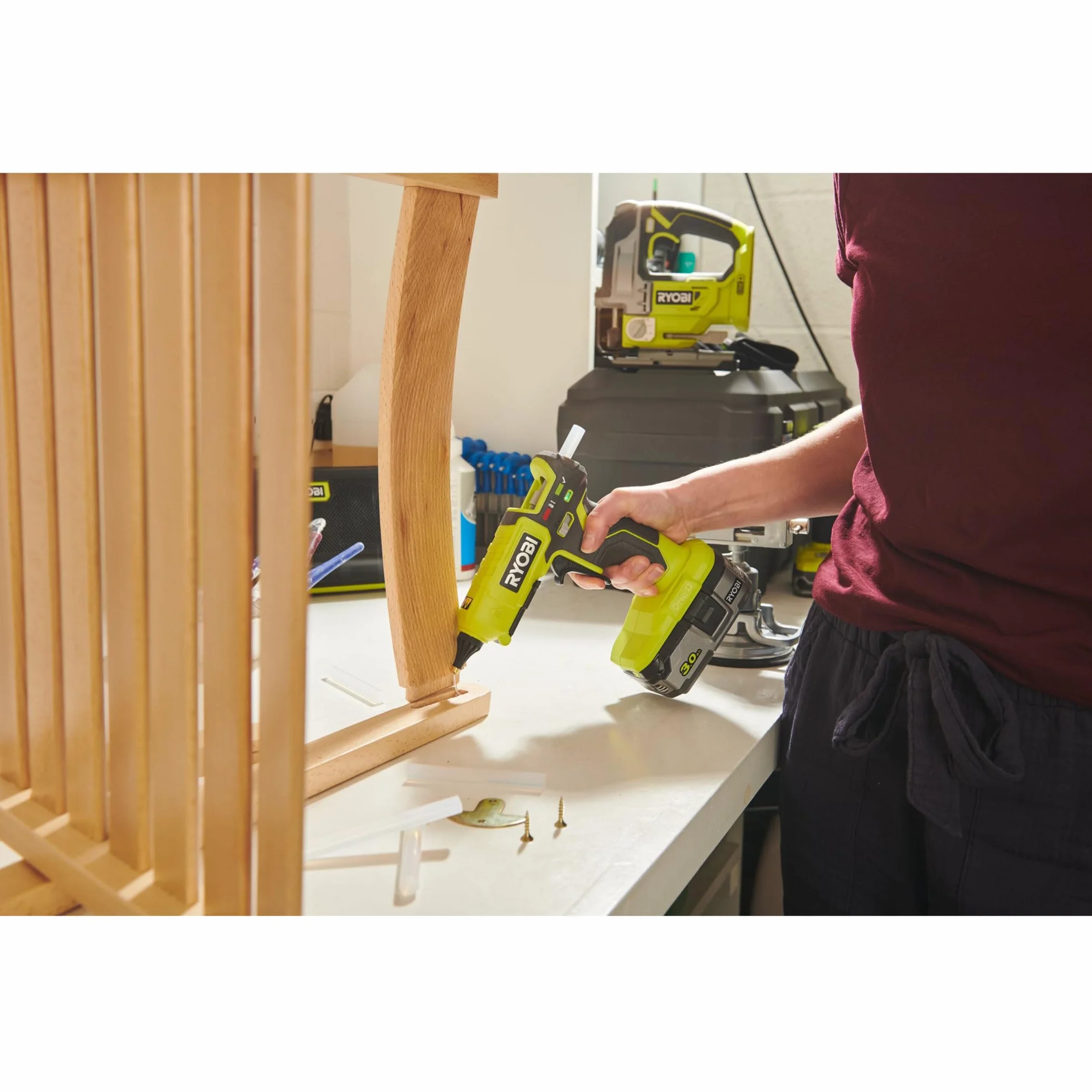 Ryobi RGL18-0 Akumulatorowy Pistolet do Klejenia na Gorąco ONE+ 18 V 2 Stopnie Temperatury