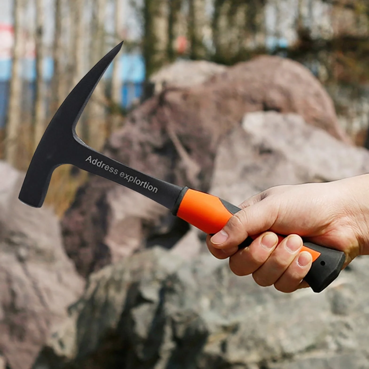 Profesjonalny młotek geologiczny szpiczasty 170 mm do poszukiwań minerałów