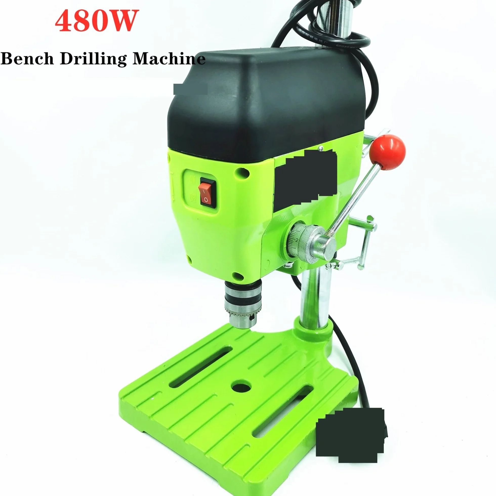Wiertarka Stołowa, 480W Mini wiertarka stołowa Wielofunkcyjna przemysłowa elektryczna wiertarka stołowa Metal Making Wiercenie Uchwyt wiertarski 1-10mm