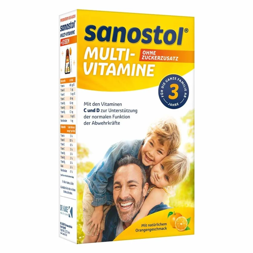 sanostol Multi-Vitamine ohne Zuckerzusatz Saft, 230 ml Rozwiązanie