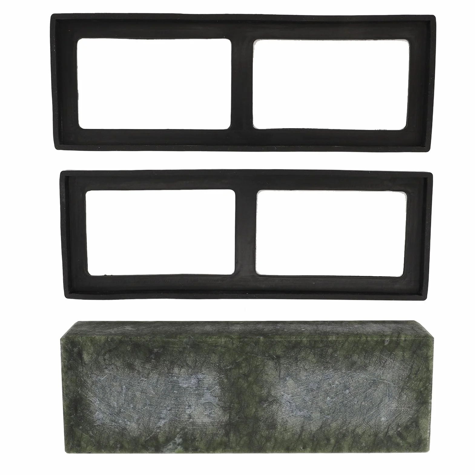 Green Whetstone 10000 Grit Wear Fine Polishing Grindstone Sharpener Honing Stone for Kitchen Woodworking Beauty Tools 6 x 3 x 18cm with 2 Protecting Covers