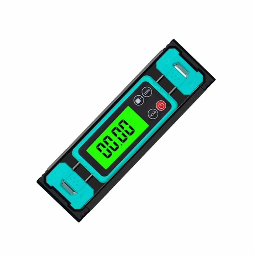 Elektroniczna poziomica, 300 mm, wysoka precyzja ±0,05°, cyfrowy kątomierz, magnetyczny, ładowanie USB-C, dla stolarzy DIY (400 mm)