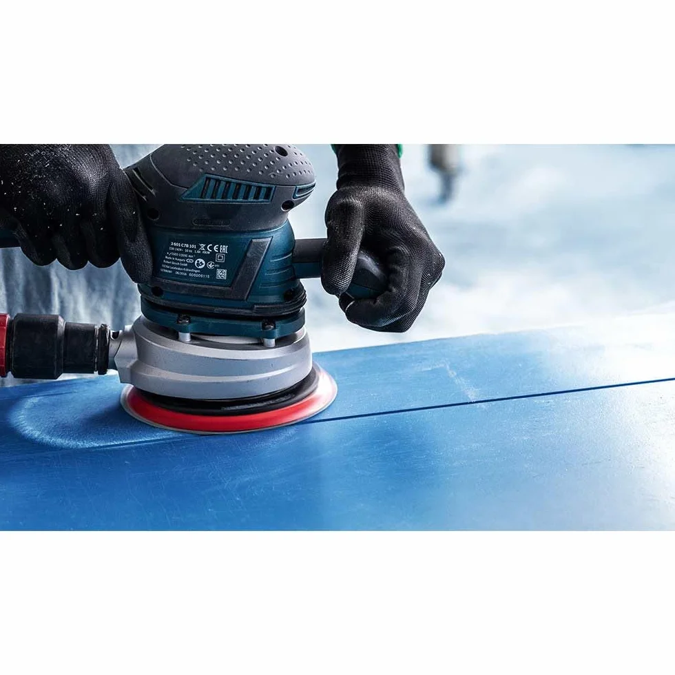 Bosch 50x Papiery ścierne EXPERT C470 z wieloma otworami (do Farba na drewnie, Twarde drewno, Ø 150 mm, Ziarnistość 60, Professional Akcesoria Szlifierka mimośrodowa, Szlifierka oscylacyjna)