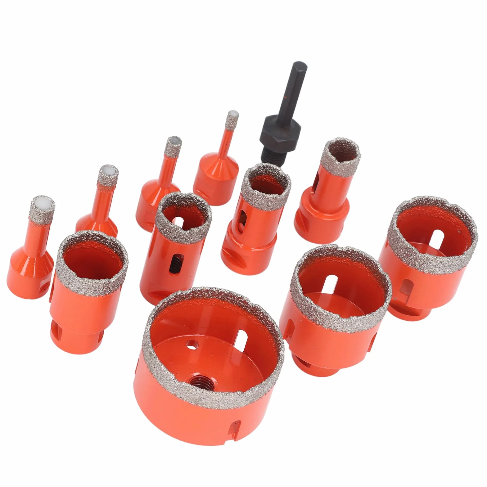 Generic Zestaw Diamentowych Otwornic Wydajne Wiercenie w Ceramicznym Marmurowym Granicie M14 dla Majsterkowiczów Warsztat Entuzjastów 11 Sztuk