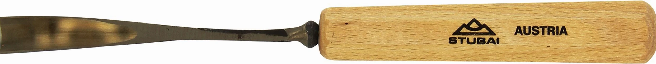 Stubai 523612 dłuto do rzeźbienia w drewnie, w torbie PCW, kształt 36 12 mm, złoty/beżowy