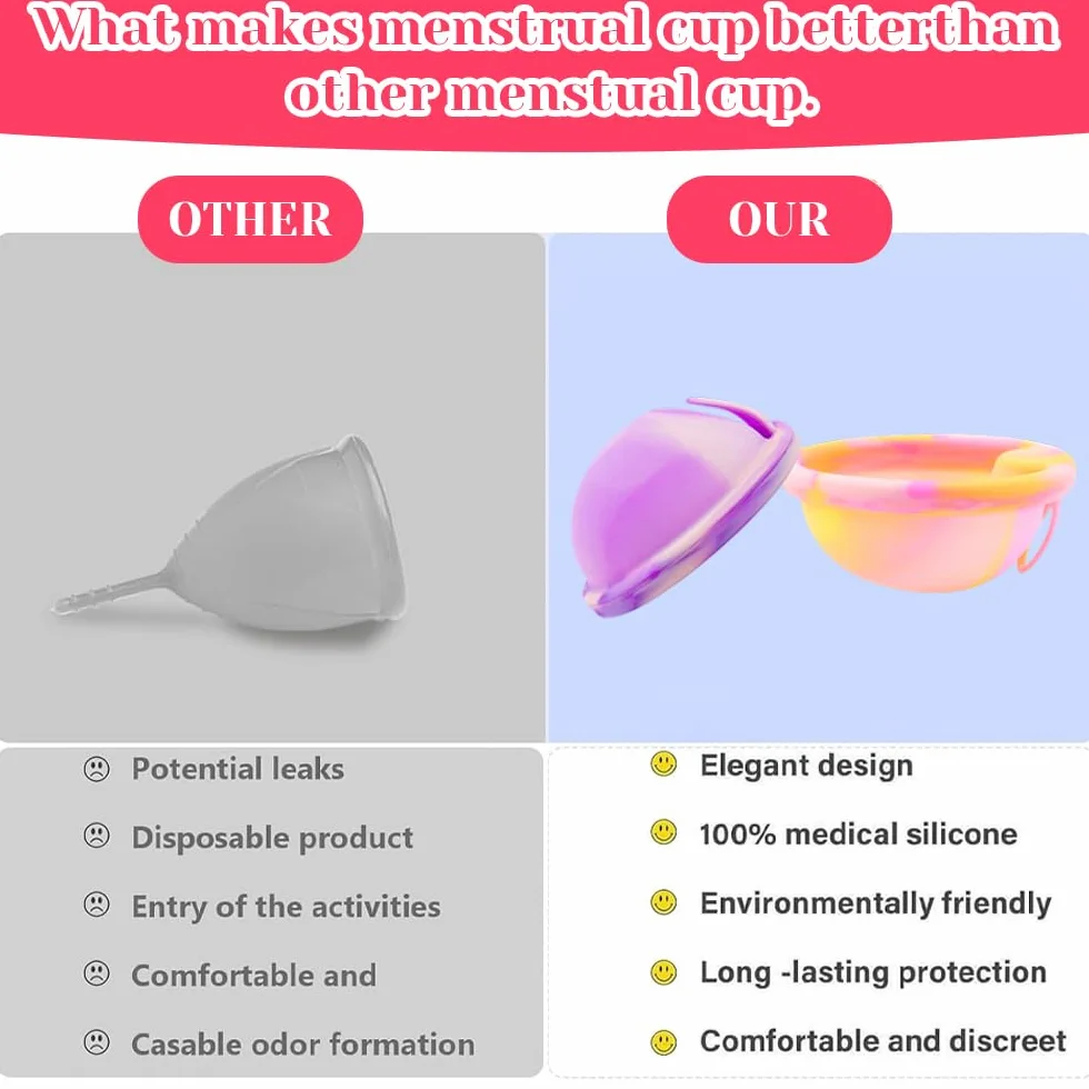 Krążki menstruacyjne wielokrotnego użytku 3 szt. kubki menstruacyjne szczelne do sportu pływania