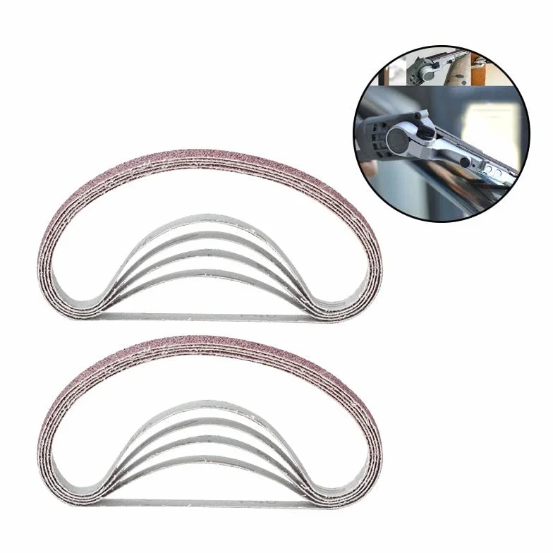 Szlifierka taśmowa, 5 sztuk 457x13mm ścierne pasy szlifierskie szlifierka papier ścierny taśmy Grit 40-120 do narzędzi ściernych(5pcs 120grit)
