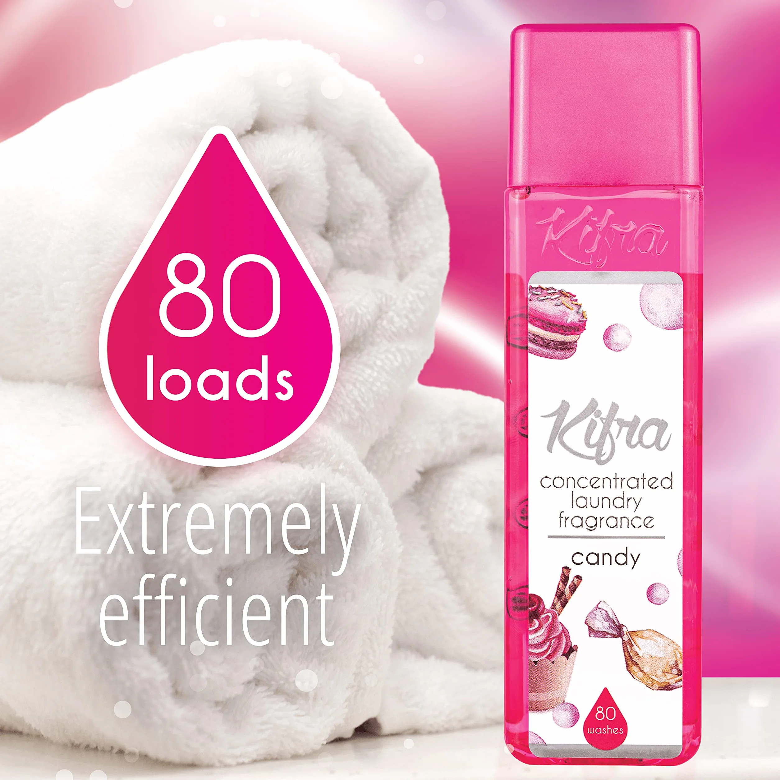 KIFRA CANDY Skoncentrowany zapach do prania 200ml na 80 cykli prania