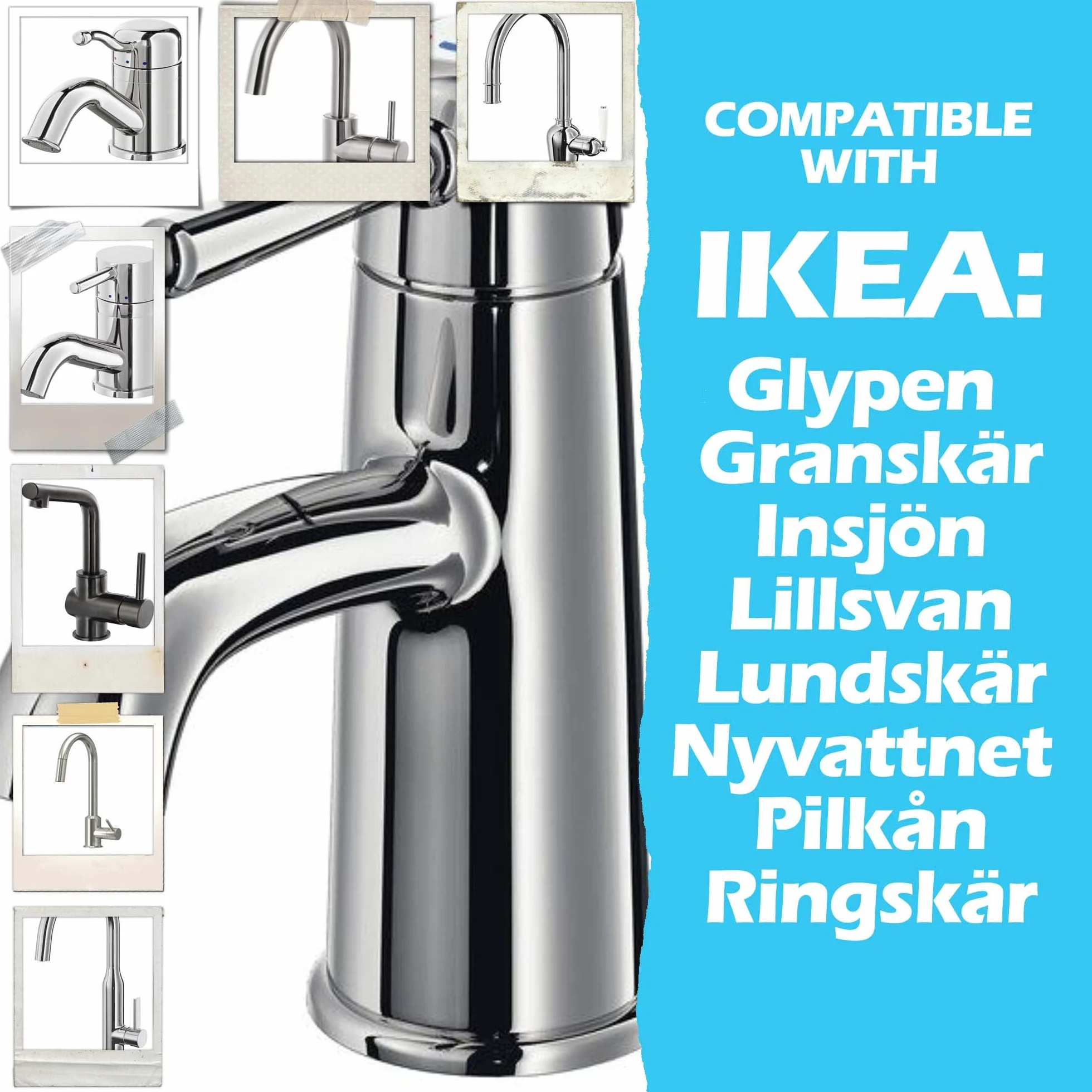 Adapter miksera M18.5 - M22 do baterii kuchennych i łazienkowych IKEA oraz GROHE, Neoperl TJ, filtr BRITA