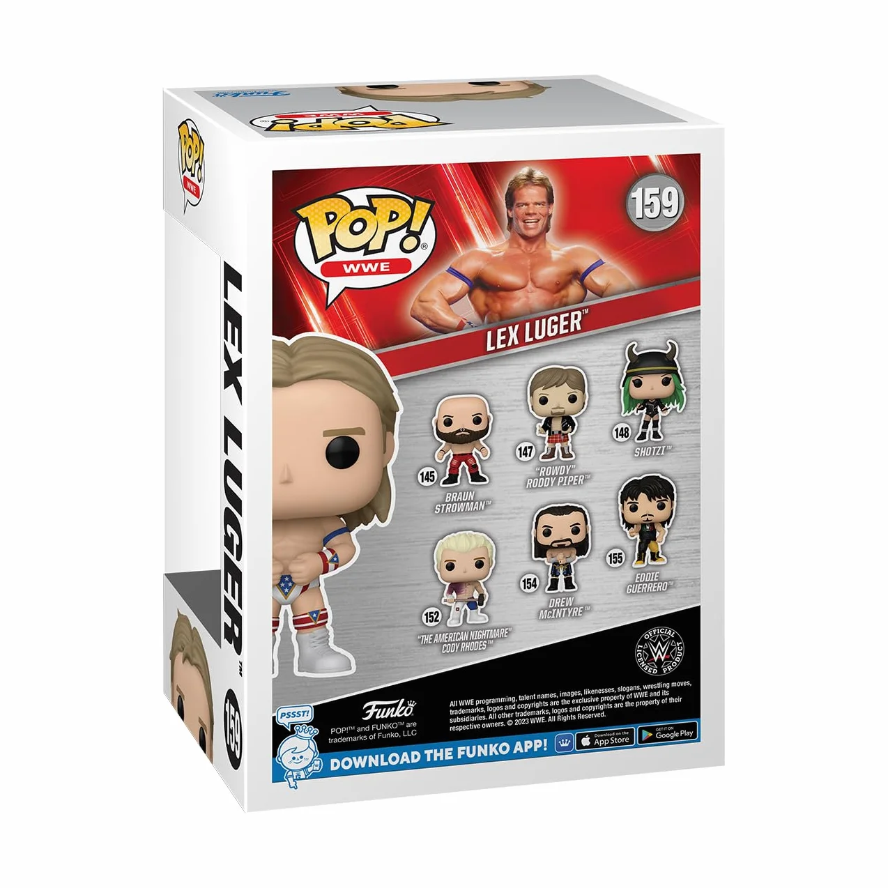 Funko POP! WWE: WWE 94 SS - Lex Luger - Kolekcjonerska figurka winylowa - Pomysł na prezent - Oficjalny towar - Zabawki dla dzieci i dorosłych - Fani sportu