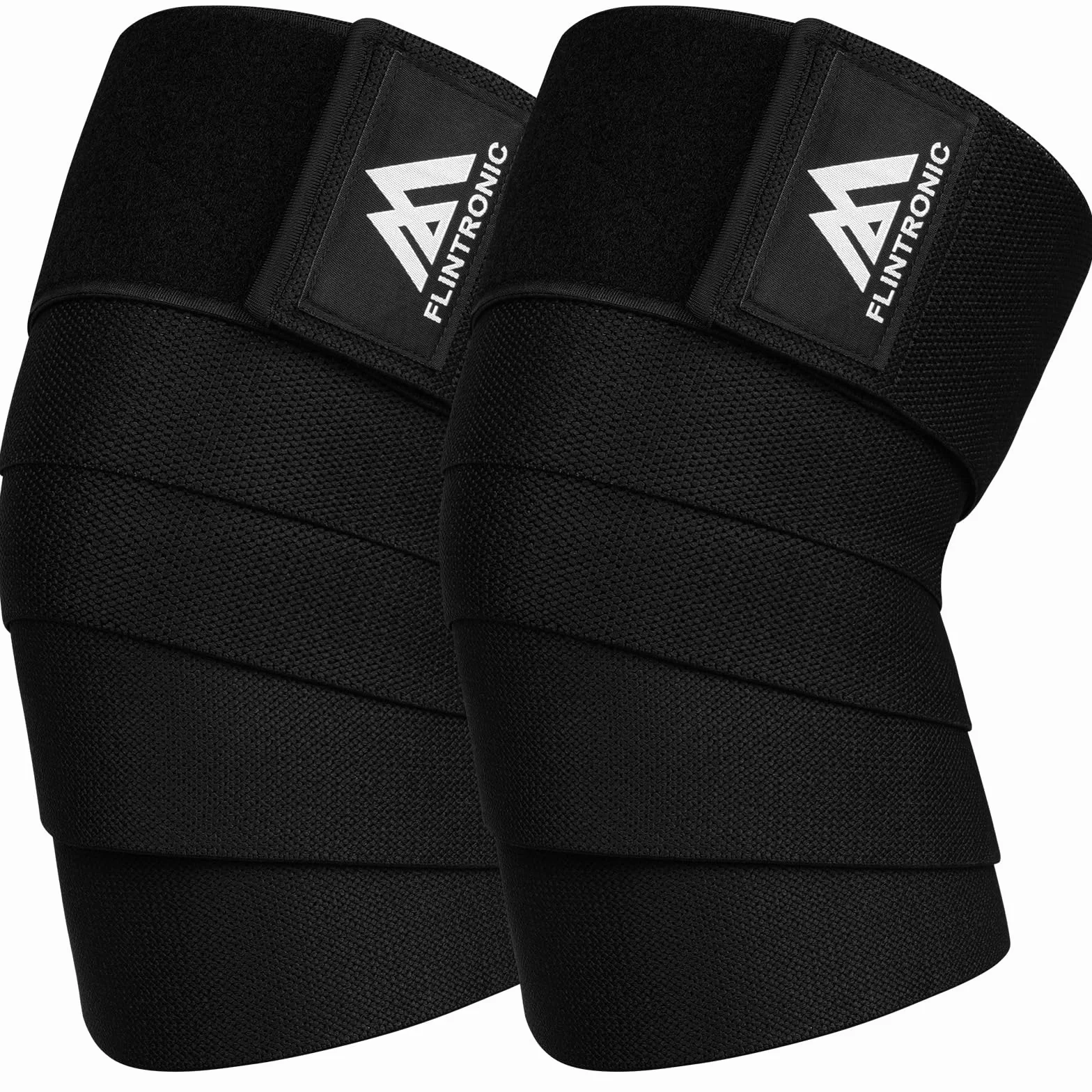 flintronic stabilizator na kolano, 2 sztuki okładek na kolana do sportu, bandaże na kolana do treningu siłowego dla mężczyzn i kobiet, wysokowydajne bandaże na kolana o długości 200 cm, do treningu