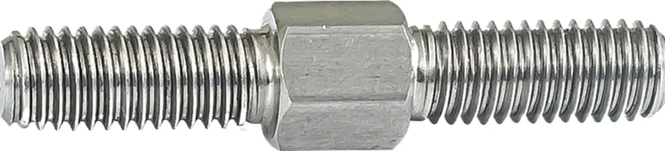 Śruba dwugłowicowa ze stali nierdzewnej, Śruby dwustronne M6 304 SS z podwójnym zakończeniem Gwint lewy i prawy Mocno regulowane śruby dociskowe, 40-90 mm(M6 X 80mm 2pcs)