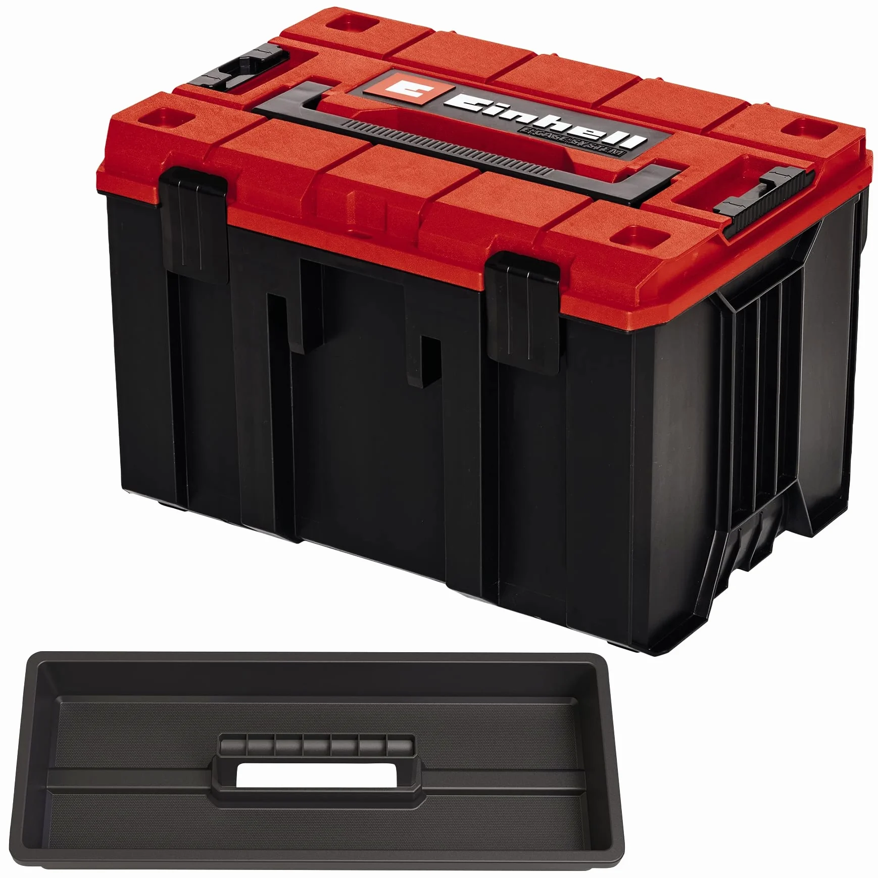 Oryginalna Einhell walizka systemowa E-Case M (maks. 90 kg, uniwersalne przechowywanie i transport akcesoriów i narzędzi, możliwość układania w stosy, możliwość łączenia)