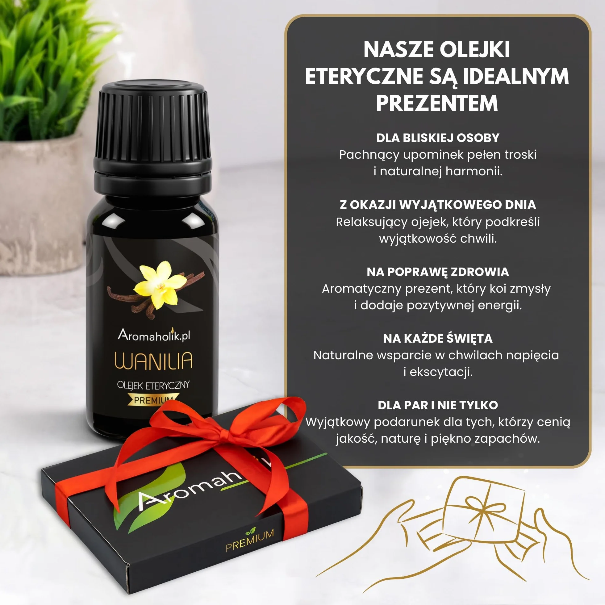 Olejek Eteryczny waniliowy BIO 100% naturalny – olejek eteryczny do dyfuzora & aromatyzera – certyfikowany olejek eteryczny z Indii – Vanilla Essential Oils 10ml do sauny i masażu