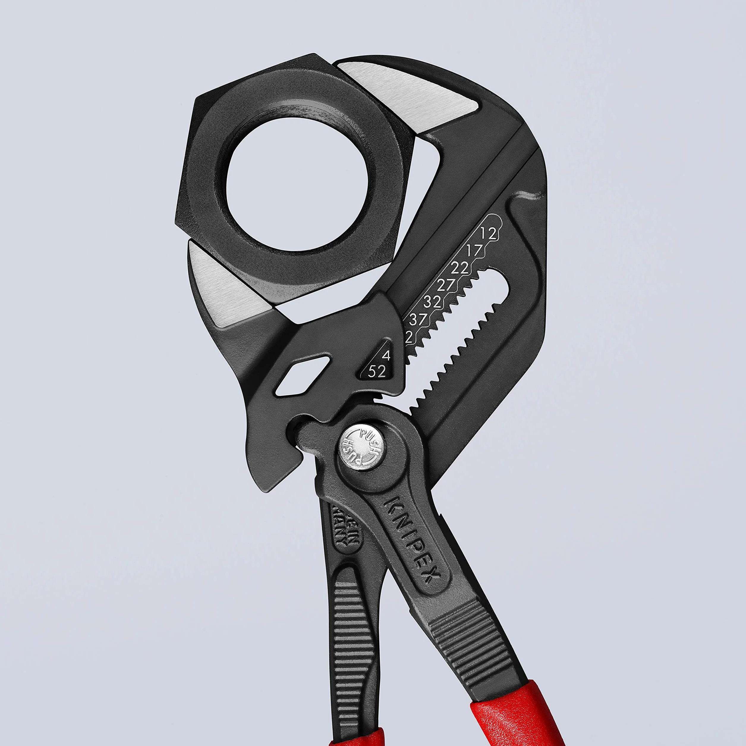KNIPEX Szczypce-klucz szczypce i klucz w jednym narzędziu fosforanowana, szara pokryte antypoślizgowym tworzywem sztucznym 250 mm, 86 01 250