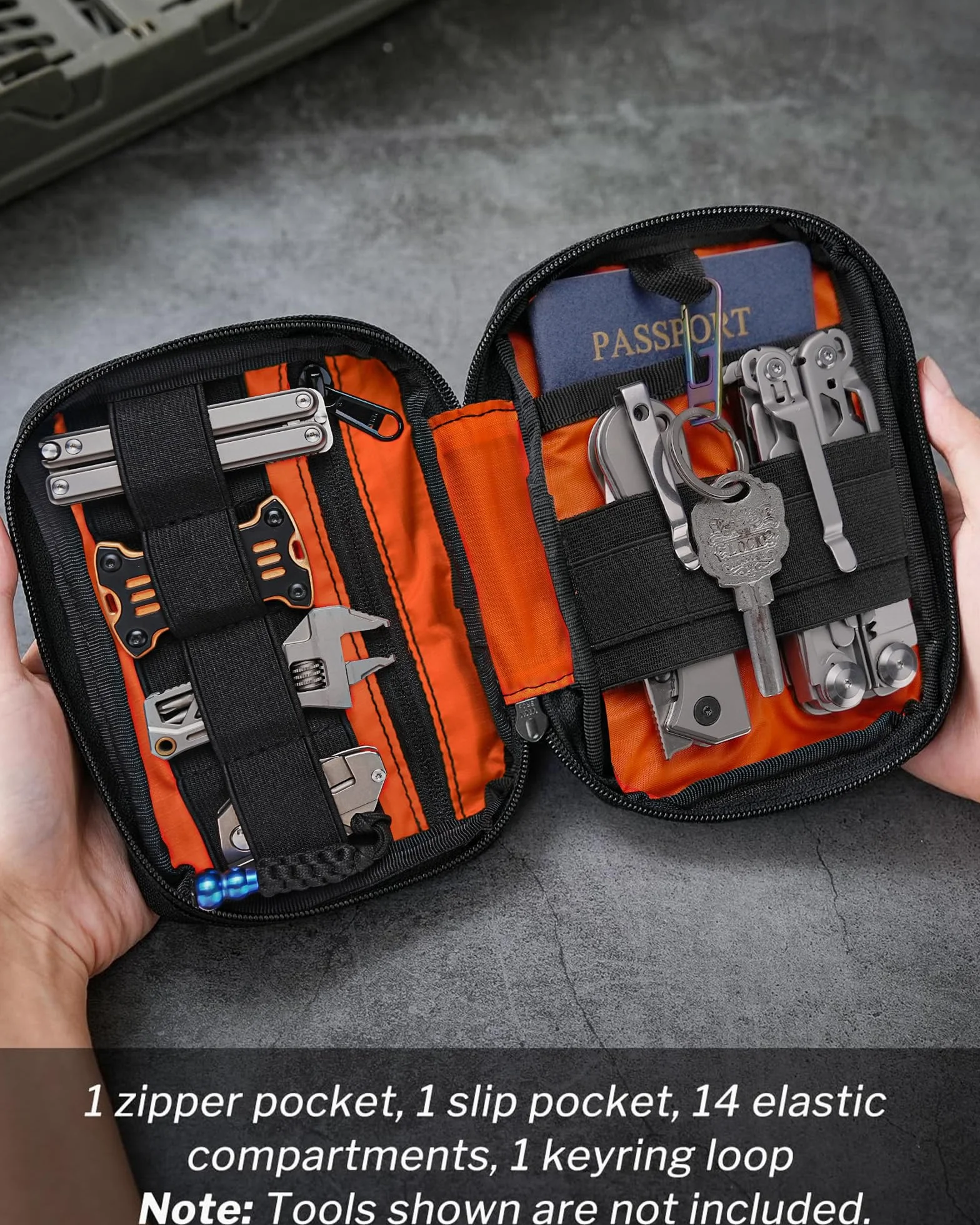 VIPERADE VE30 Woreczki Molle Mała torba EDC Kompaktowa torba na pasek dla mężczyzn Torba EDC z rzepem Regulowany plecak Molle czarny