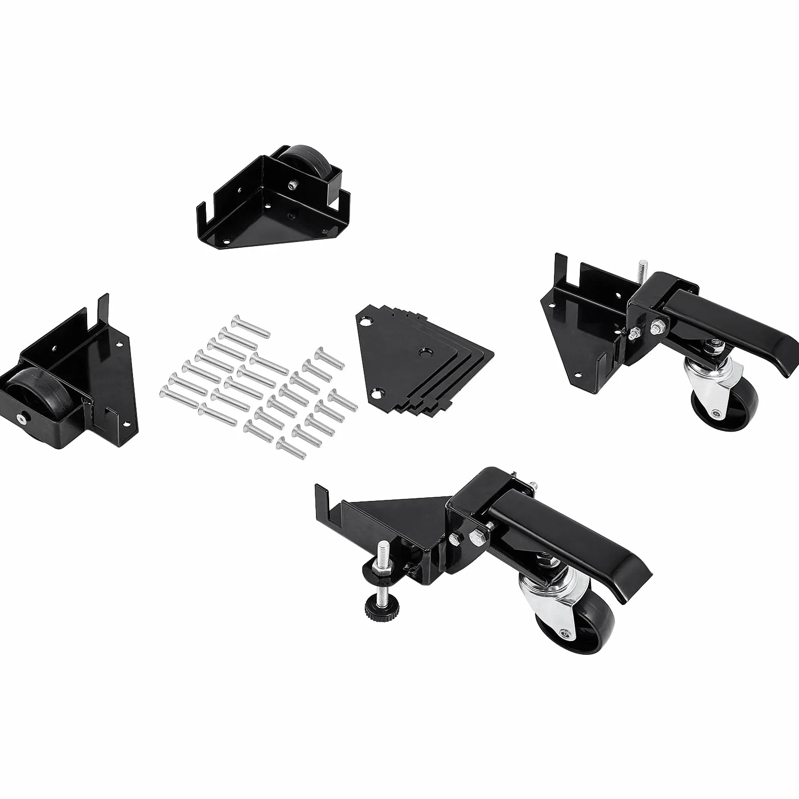 VEVOR Zestaw mobilny do dużych obciążeń 181,4 kg, stojak z kółkami 241,3 x 241,3 mm, kółka obrotowe