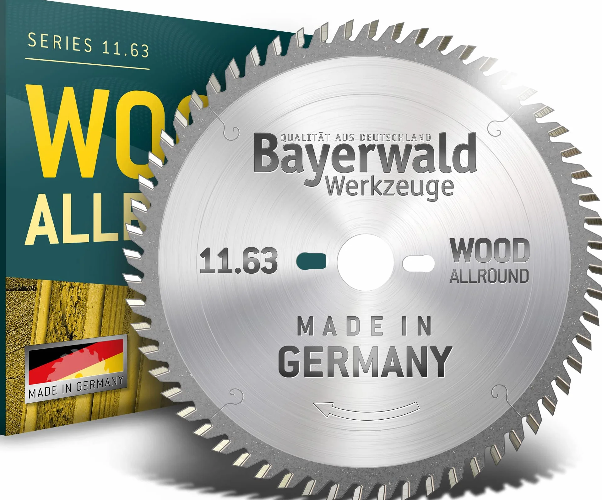 Bayerwald - HM brzeszczot do piły tarczowej - Ø 220 mm x 3,2 mm x 30 mm | dach drążony płaski (42 zęby) | Otwory dodatkowe: 2/7/42 | specjalna tarcza piły do cięcia formatowego