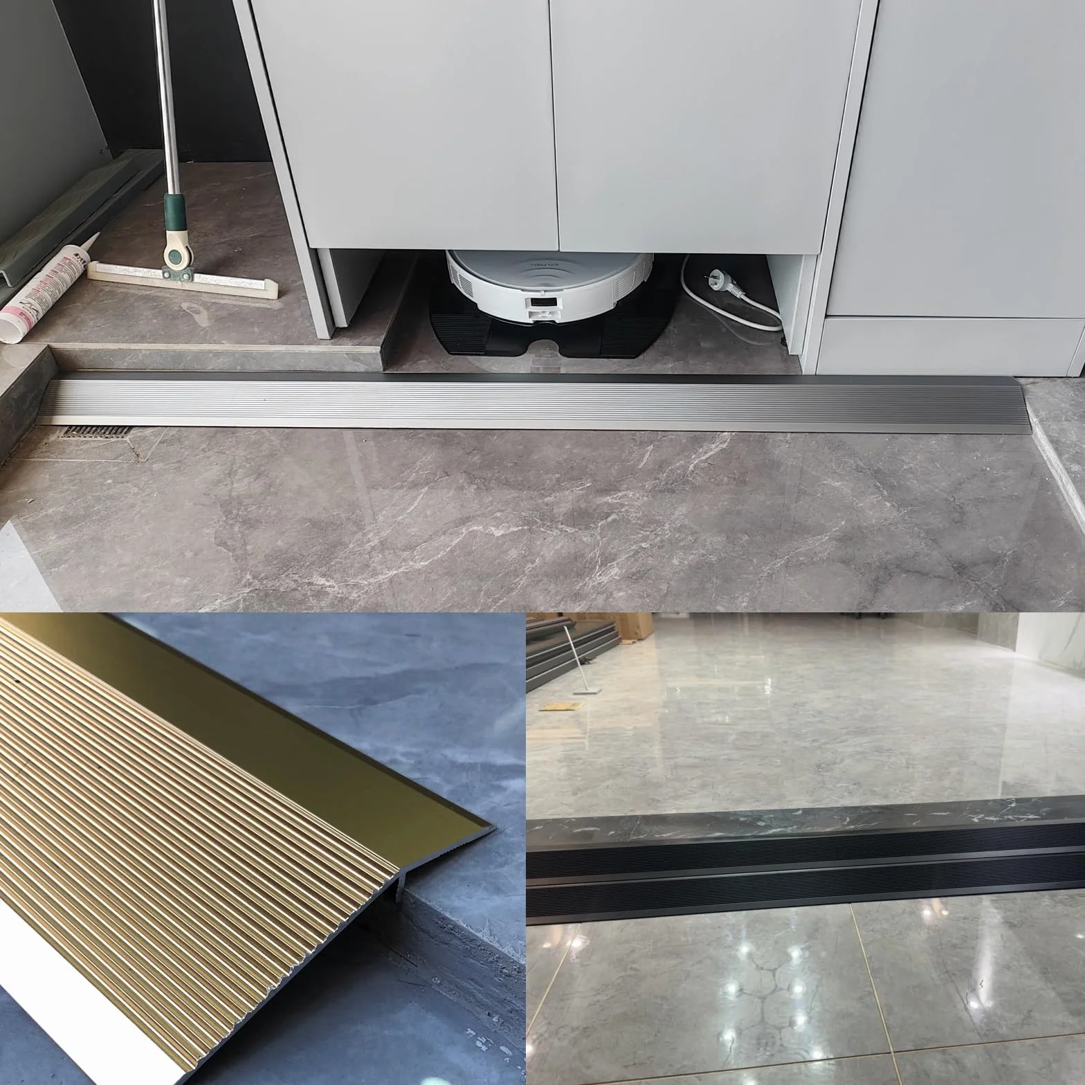 Aluminiowa listwa progowa do podłogi, listwa przejściowa do podłogi w kuchni, łazience, listwa wykończeniowa do przejścia progu dywanu, próg podłogi listwa wykończeniowa