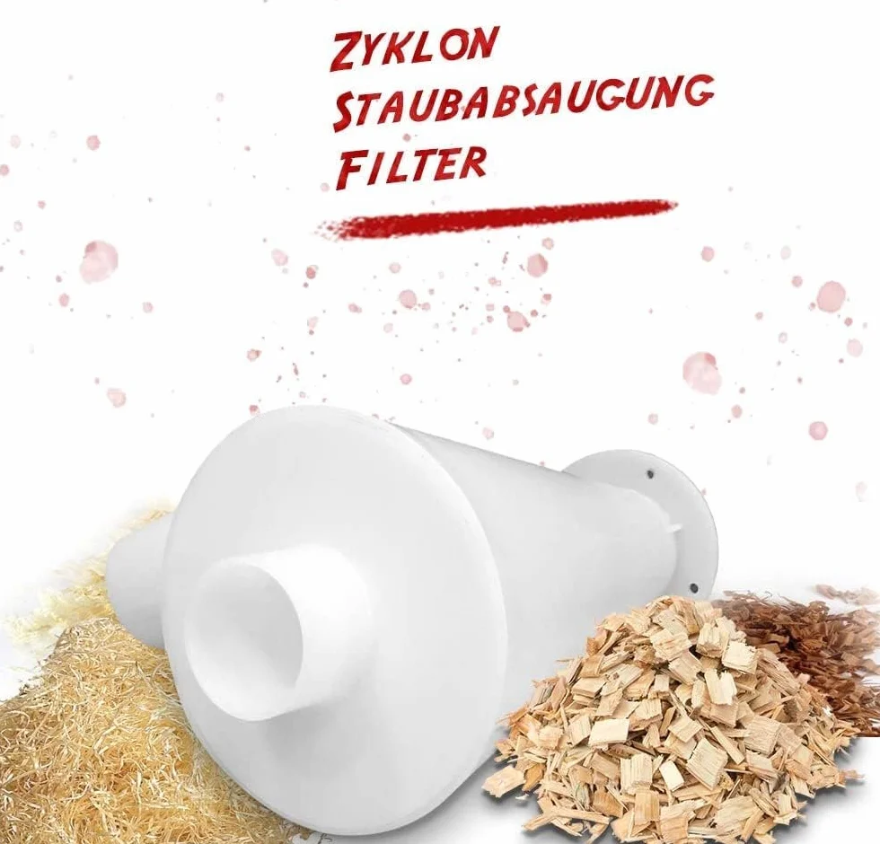 Sailnovo Cyklonowy filtr do odsysania pyłu, cyklonowy, separator, może być stosowany w gospodarstwach domowych i fabrykach do efektywnej obsługi kurzu, trocin itd
