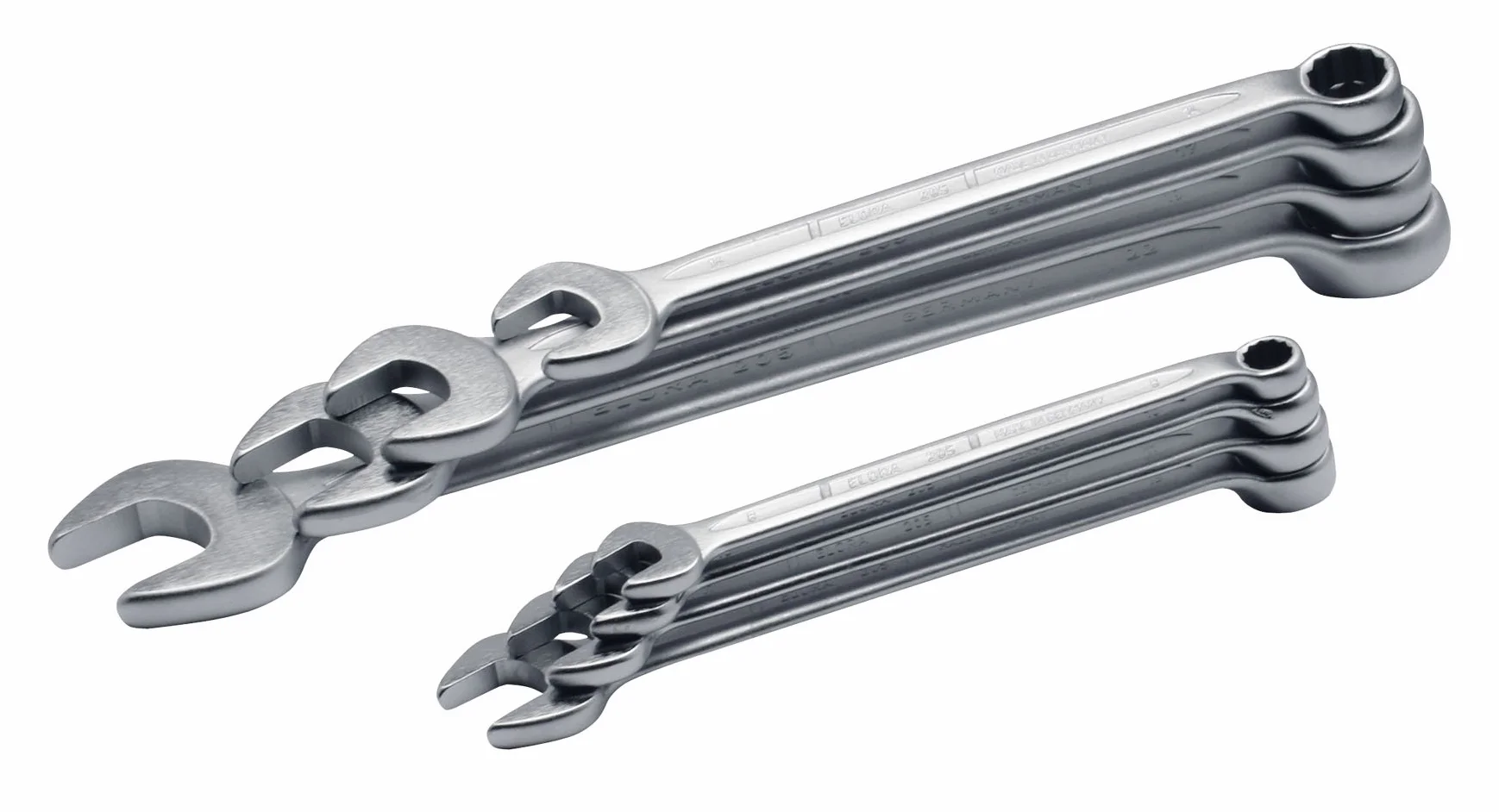 Elora 205S 16M zestaw kluczy płasko-oczkowych DIN 3113, kształt B, 16-częściowy 6-32 mm