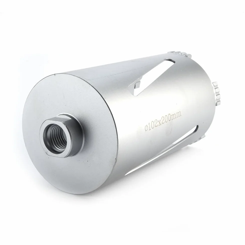SDS PLUS diamentowa koronka wiertnicza DM 32-150 mm L 200 mm koronka wiertnicza rdzeniowa M22 z gwintem szpiczastym do młotowiertarki (DM 82 mm L 200 mm)