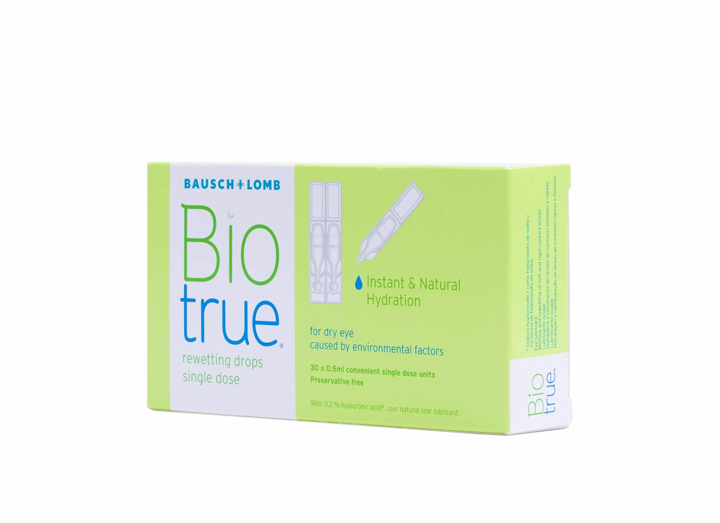 Bausch + Lomb Biotrue Rewetting Drops 0,5 ml opakowanie 30 sztuk