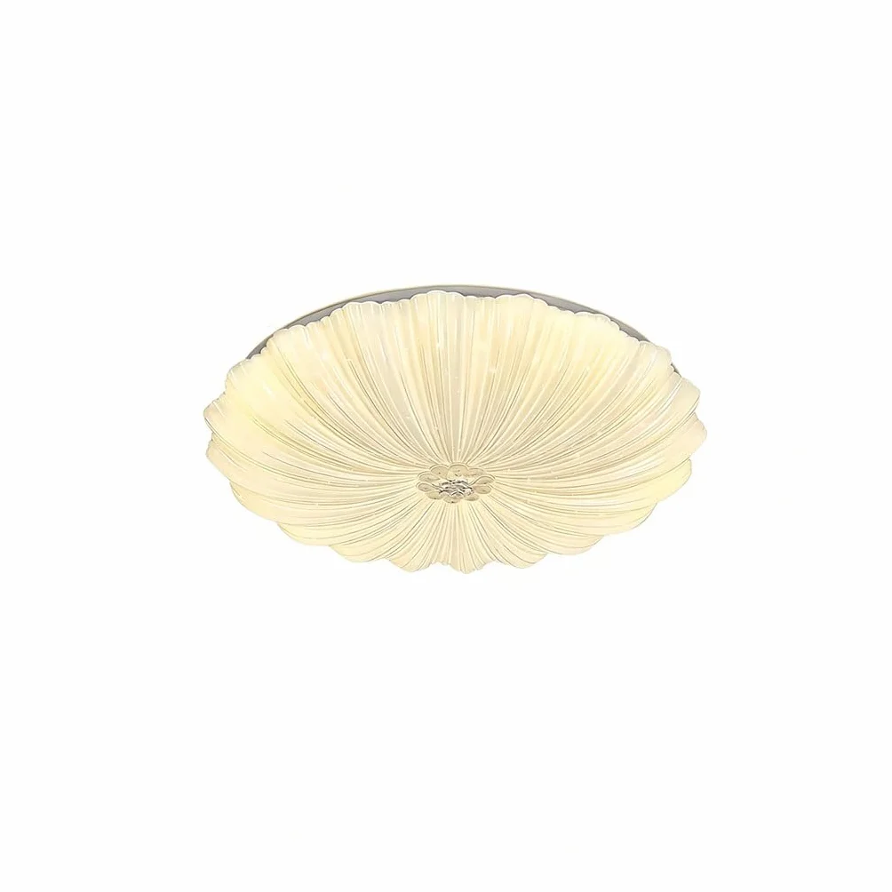 Lampa Sufitowa Z Teksturą Muszli Lampa Artystyczna Oświetlenie LED 3-kolorowe Ściemnialne Styl Kremowy Miękkie Światło Chroniące Oczy Idealne Dla Sypialni Salonu Korytarza Kuchni