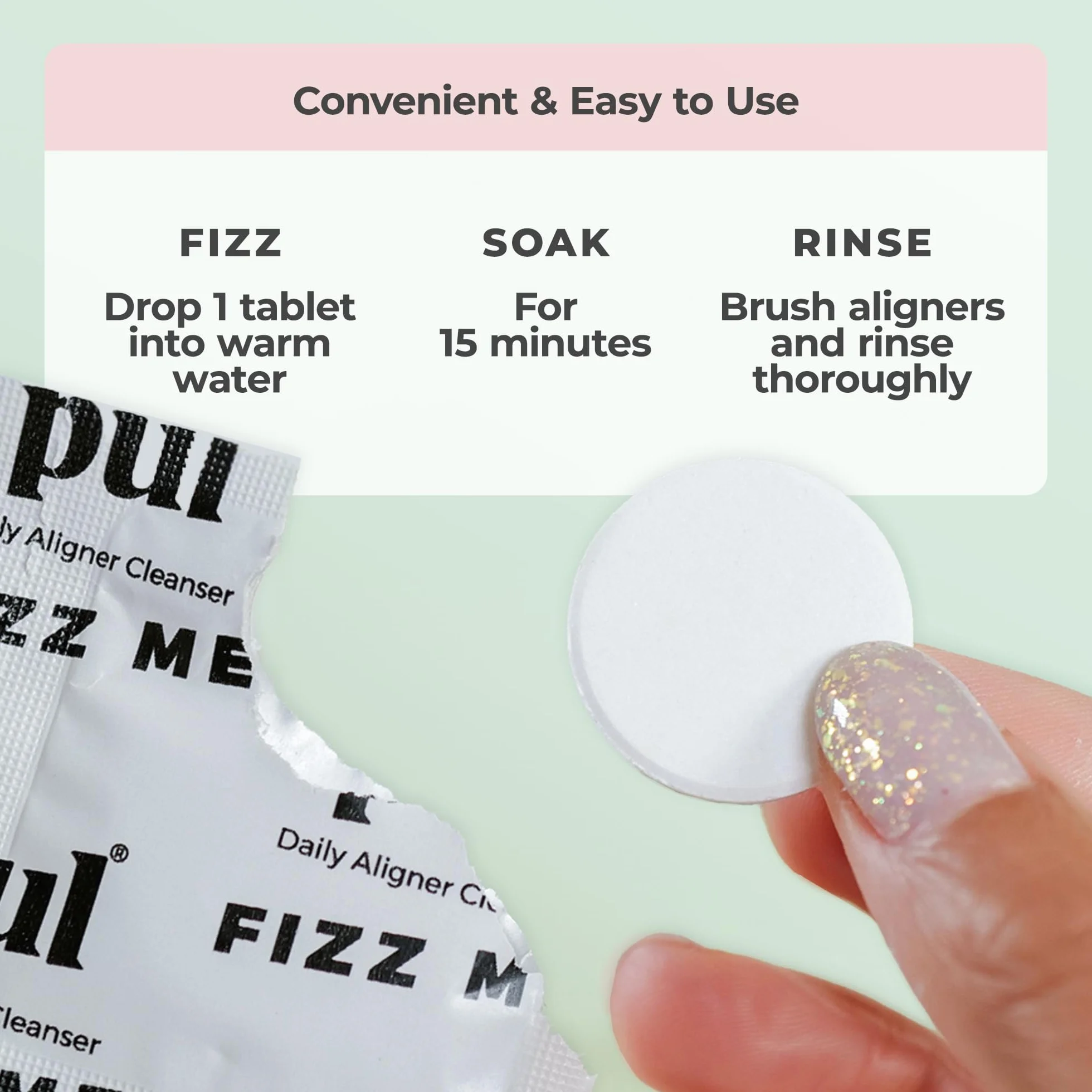 The Pultool PUL Daily Aligner Cleanser Retainer Tabletki czyszczące (96 sztuk)