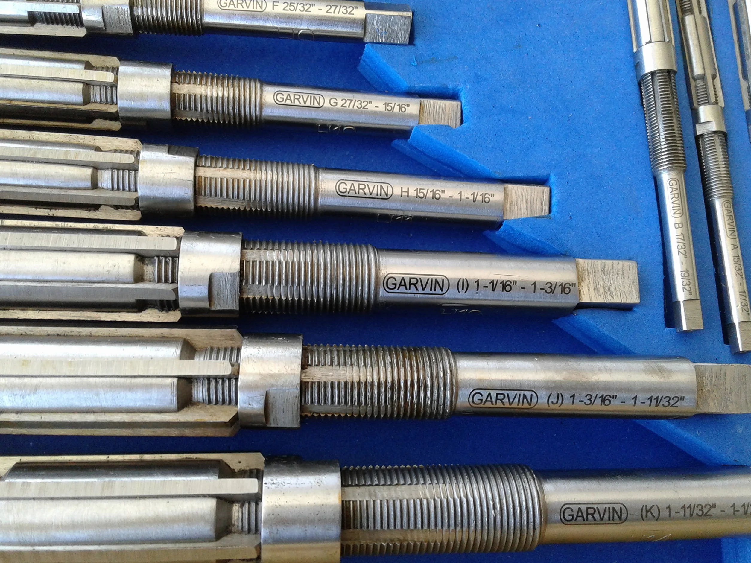 ACTOOLS 11 szt./zestaw regulowanych rozwiertaków ręcznych A-K, H4-H14, 15/32" do 1-1/2", HSS 6 ostrzy