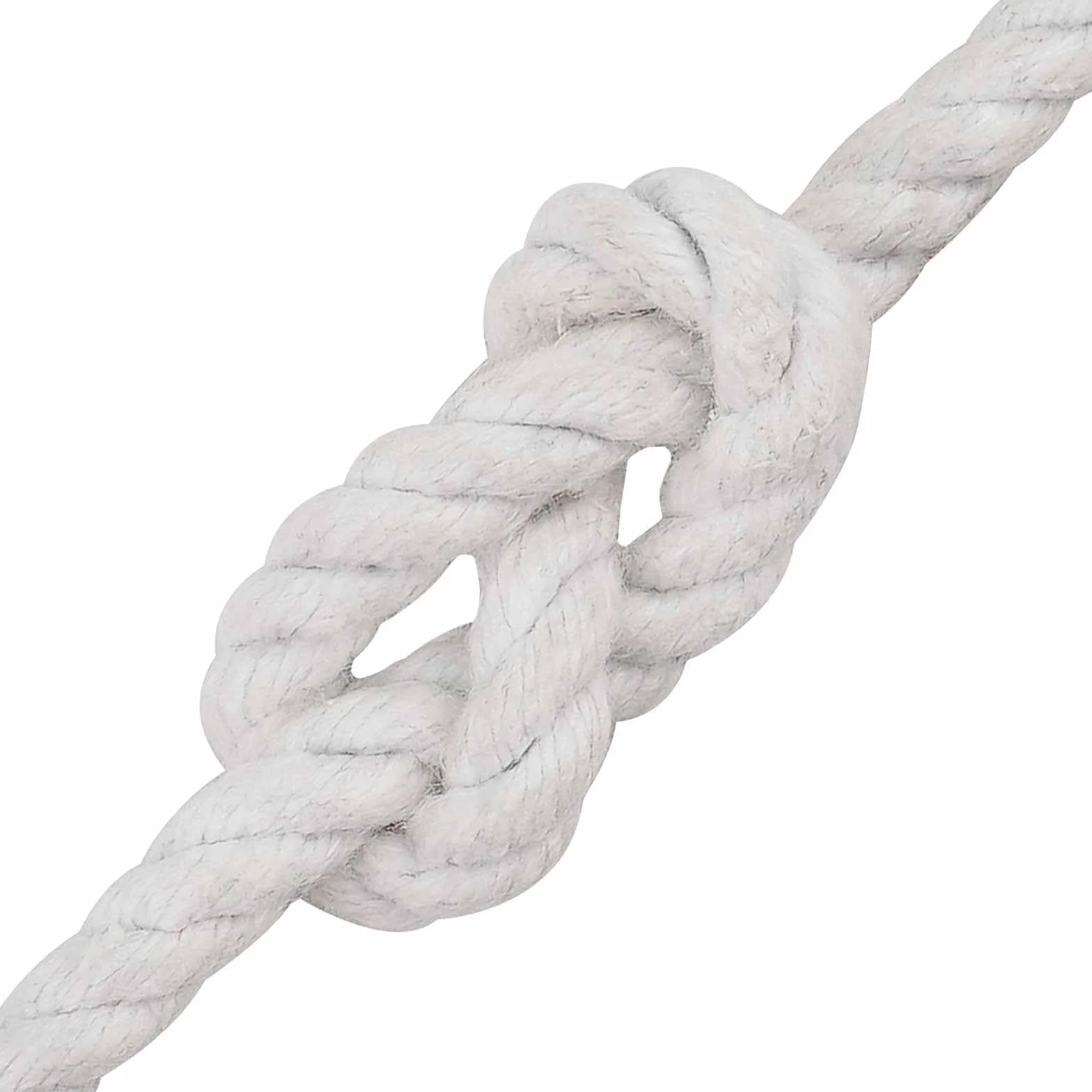 Linka bawełniana, biała, średnica 0,8 cm, długość 5000 cm, potrójnie pleciona, wszechstronna, do ogrodu, na kemping, do warsztatu, montażu i projektów DIY, wytrzymała i elastyczna
